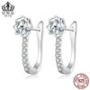Pendientes Ivor con diseño de explosiones transfronterizas en plata de ley S925 con circonitas platinadas, joyería para mujer al por mayor BSE856