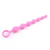 Tapón anal de silicona, cuentas anales, entrada trasera, cuentas de extracción, tapón anal, suministros para adultos, tapón anal grande, masturbador anal unisex