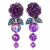 Brincos Antigos Elegantes Franceses Vintage de Alta Qualidade com Pino de Prata S925 Brincos de Moda Feminina