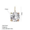 Nuevo Colgante Geométrico Redondo de Circonia Incrustada con Doce Piedras de Nacimiento Coloridas 5*5mm Exquisito Accesorio DIY Joyería