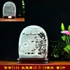 Flor de Hierba de Guangxi Piedra Cruda Piedra Extraña Pintura de Piedra Adorno de Piedra Natural Piedra Ornamental Pintura China Casa de Piedra Guardián de Piedra Colección de Piedras Verde