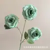 3 flores de rosa artificiales para decoración del hogar, arreglo floral para pasillo de ceremonia de boda, decoración de pared de fondo de hotel