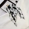 Lenço de Seda Coreano Fácil de Cuidar e Resistente a Amassados, Lenço Decorativo Pequeno para Pescoço com Padrão Paisley Listrado Bolinhas Diamante Fashion Retrô, Lenço de Cabeça, Lenço