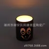Processo de Jateamento de Areia Cerâmica para Vela Suporte Pequeno para Vela de Natal Mesa de Bar Copo para Preenchimento de Cera Artesanato de Porcelana Branca Estilo Antigo Feito à Mão