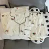 Conjunto de Pijama de Algodón Nube Dopamina Manga Larga Estilo Primavera y Otoño Dulce Conjunto de Ropa de Casa para Mujer Venta al por Mayor de Fábrica