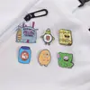 Dibujos Animados Europeos y Americanos Bob Esponja Paixing Sofá Divertido Periférico Papas Fritas Lindo Dibujo Animado Broche de Metal
