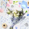 Papel de Copia Cuadros Azules Wx202 17g Papel de Regalo a Prueba de Humedad Dulces Papel Decorativo Flor Blanca Pequeña Papel Pera