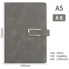 Conjunto de Caixa de Presente com Logotipo Personalizado para Caderno Caderno de Alta Qualidade com Fivela em Forma de U A5 Livro de Registro para Reuniões de Trabalho