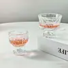 Mini Ins Creativo Hogar Vidrio de Pata Alta Taza de Montaña Una o Dos Liang Copa de Baijiu Copa de Vino Pequeña Vasito de Chupito Taza de Té