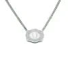 Collar Colgante Transfronterizo Europeo y Americano Primavera Nuevo Colgante Inicial Letra 26 Textura en Relieve Colgante Personalizado Accesorios Elegantes