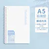 Caderno Simples com Espiral, Alto Valor Estético, Adequado para Estudantes Universitários e Preparação para Exames de Pós-Graduação, Bloco de Notas Pautado, Espessado