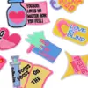 Pegatinas de Tela Bordadas con Letras Inglesas, Pegatinas Bordadas con Frases de Ánimo, Parches Pegatina, Sin Coser, Parche Lavable Bordado por Computadora