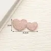 Sapato, Chapéu, Roupa, Decoração de Mala Bordados Acessórios Patches de Tecido DIY Versátil Criativo Poliéster Patch Bordado Coração Duplo