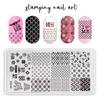 Placa de acero para estampado de arte de uñas flor de encaje mariposa cuadros estilo nacional aplicación de uñas fabricación de uñas plantilla de transferencia 6*12