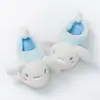 Cachorro de Orelha Grande Sanrio Slippers de Algodão Merlot para Crianças Outono e Inverno Quente Fofo Desenho Animado Casa Antiderrapante Estilo Pai e Filho
