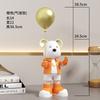 Entrada de Luxo Violência Urso Lua Lâmpada Desktop Pequenos Enfeites Casa Sala de estar Armário de TV Armário de Vinho Entrada Decorações de Quarto Infantil