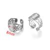 Soporte de anillo de acero inoxidable titanio cóncavo acero ins bandeja estilo DIY joyería joyería tiempo gema en blanco bandeja
