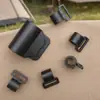 Ganchos de plástico al por mayor para camping al aire libre, ganchos de tienda de campaña gruesos en forma de G de 20~25 mm, accesorios para tiendas de campaña de viaje