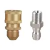 Gama completa de máquinas de lavado de autos, conectores rápidos de 1/4, pistola de agua a alta presión con conectores hembra de cobre, accesorios macho de acero inoxidable