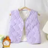 Novo Colete Quente Infantil, Colete Base Espessado com Forro de Fleece para o Inverno, Essencial para Uniforme Escolar de Estudante, Colete para Bebês e Crianças Pequenas