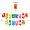 2026 Decoraciones de Fiesta para la Temporada de Regreso a Clases Transfronterizo Banderines de Regreso a Clases Banderines y Guirnaldas de Lápices Venta al por Mayor