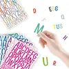 Pegatinas de Letras de 1+ 2 pulgadas Vinilo Impermeables Autoadhesivas Regalo Diario Pegatinas de Letras