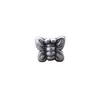 Yiluya plata 99 vintage 3D plata dura cuentas de mariposa pulsera de cuerda trenzada hecha a mano accesorios de cuentas de plata material perforación horizontal
