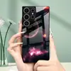 Aplicable para Funda de Teléfono Samsung S26ULTRA A57 Planeta del Universo S24 Funda Protectora Carcasa de Vidrio Templado A07 Espacio