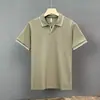 Camisa polo casual de verano para hombre, manga corta, marca de moda, cuello, camiseta para hombre, 2023, color de moda, combinación, top con cuello en V