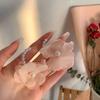 Pendientes de oso con lazo marrón estilo Academia Americana para mujer, de otoño e invierno, de alta gama, únicos y bonitos, con flocado.