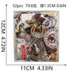 52 Piezas Marrón Vaquero Occidental Bordado Parche Decorativo para Chaqueta Etiqueta Bordada Bordada Bordada