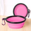 Tigela Dobrável para Animais de Estimação Tigela para Cães Colorida Conveniente Retrátil Suprimentos para Animais de Estimação para Cães Viagem ao Ar Livre Água Potável Tigela para Ração de Cães Domésticos