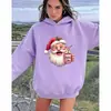 Moletom com Capuz Estampado Papai Noel Transfronteiriço Comércio Exterior Amazon Temuwish Atacado