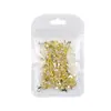Pingente Coração de Zircônia Ano do Cavalo Acessórios para Nail Art de Ano Novo Item Quente de Celebridade da Internet Unhas Usáveis Liga de Ouro Cavalo Pequeno Pedras Strass para Nail Art