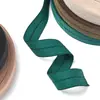 En stock blanco y negro banda elástica de nailon tira de borde para chaqueta de plumón banda de borde acanalada de 2 cm banda elástica horizontal plegada