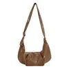 Ruien 2026 Otoño Nuevo Nicho Alto Estilo Bolso Plegado Tipo Empanada Gran Capacidad Bolso Cruzado de Hombro Único Bolso para Viajes Diarios de Mujer