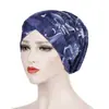 Nuevo Turbante Pequeño Floral de Amazon, Gorro de Algodón con Estampado de Leopardo para Quimioterapia, Gorro para Moño de Cabello en Stock