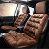 2020 nuevo cojín de felpa para otoño e invierno, cojín de coche de felpa monolítica, funda de asiento de coche, conjunto trasero de tres piezas