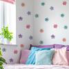 Comercio exterior, flores tejidas de lana multicolor, pegatinas de pared para decoración del hogar, porche, dormitorio infantil, autoadhesivas, venta al por mayor transfronteriza