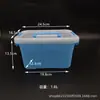 Caja de Almacenamiento Azul para el Hogar con Tapa, Caja de Almacenamiento a Prueba de Humedad, Caja Organizadora para Dormitorio de Estudiantes, Portátil para Uso en Fábrica