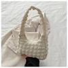 Moda diaria nueva de primavera todo a juego estilo occidental simple bolsa de axila de rejilla de burbujas bolso de mano bolso de hombro para mujer de celebridad de Internet