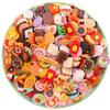Simulação de comida e jogar pão biscoito cor misturada diy resina jóias acessórios crianças handmade brinquedo material atacado