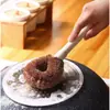 Cepillo para Ollas de Palma de Coco con Mango de Madera, Estropajo de Madera para Ollas de Cocina, Cepillo para Ollas de Mango Largo, Cepillo para Lavar Platos, Tienda de Dos Yuanes