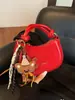 Bolsa de Nicho Estilo Francês para Mulheres, Nova Tendência Outono e Inverno 2025, Bolsa de Ombro Único Transversal, Versátil Ins Retro Bolsa Sela