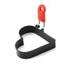 Mango de Silicona Acero Inoxidable Molde para Huevo Frito Sartén Antiadherente Forma de Corazón Modelo para Huevo Frito Huevo Pochado Pastel de Carne Fácil de Desmoldar Huevo Frito Frito