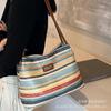 Bolsa Pequena Tendência da Moda deste Ano com Color-Blocking para Axila Feminina 2026 Novo Estilo Mais Vendido Transfronteiriça Grande Capacidade Bolsa de Ombro