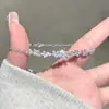 Pulseira Smile Flor de Glicínia Nova Popular de 2025 para Mulheres, Pulseira Exclusiva de Cristal de Luxo Leve para Melhores Amigas