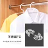 Haste para Pendurar Roupas de Aço Inoxidável Espessado com Flange Aberta e Assento Preto Suporte de Roupa para Guarda-Roupa Haste para Cortina Haste para Cortina de Chuveiro Assento de Tubo Redondo 25mm