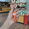 Pingente Chaveiro de Animal Cartoon com Olhos Grandes, Girafa de Olhos Saltados, Enfeite Pendente 3D Rei Leão, Pequenos Presentes Temáticos Atacado
