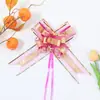 Nuevo 70# grande gasa de nieve estampado patrón de amor flor de mano decoración de coche de boda flor embalaje de regalo flor